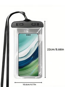 通用防水手机壳，兼容 14、13、12、11 Pro Max、XS Plus，兼容三星 Galaxy S22、S23 及其他 7.0 英寸及以下尺寸的手机，3D 节日主题防水手机壳，兼容苹果手机型号 - 彩色 - 查看 7