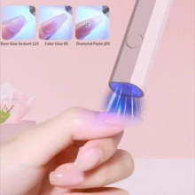 1 件便携式 UV 美甲灯、迷你美甲灯、无线充电 USB 快速美甲烘干机、粉色无线美甲灯、小型便携式电池美甲烘干机、手持式光疗灯、多功能可旋转美甲沙龙光疗设备、美甲用品、美甲工具、美甲工具、返校、指甲、按压式美甲工具 - 彩色 - 查看 9