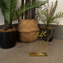 Numere de masă transparente pentru nuntă, numere de masă 3D, decor de nuntă, carduri de plasare a locurilor (necesită asamblare manuală pentru DIY)