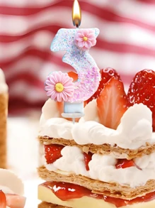 New Double Flower Decorated Numbers 0-9 Birthday Candles, 1st, 2nd, 10th, 11th, 15th, 16th, 18th, 20th, 30th, 40th, 50th, 60th Birthday Candles, Flashing Series, Birthday Cake Candles, Baking Candles, Atmosphere Decor, Suitable For 1-100 Years Old Birthday Party, New Year Party, Bachelor Party, Anniversary, Wedding, Ladies Night