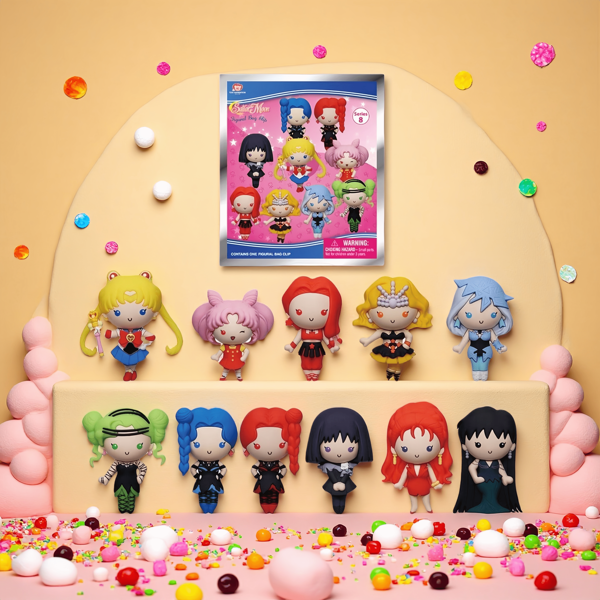 TOEI ANIMATION 1PC Sailor Moon Officially Licensed Blind Box 3D Cartoon Anime Characters Mystery Blinds Bags Surprise Doll Keychain Random Sailor Moon Sailor Mercury And Other Characters Collectible Creative Entertainment Backpack Car Keys Keychain Room Decorations Ornament Christmas Halloween Birthday Gifts For Family And Friends