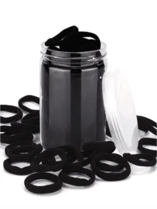 100 szt. Damska podstawowa opaska na głowę z wysoką elastycznością, damska koreańska wersja, czarna opaska, ulepszona pod kątem wysokiej elastyczności, modna, wielofunkcyjna, wysokiej klasy, elegancki temperament, prosta opaska, odpowiednia do wysokich kucyków, kolorowy wzór akcesoriów do włosów, wielofunkcyjny wzór do stylizacji, opaska do codziennego użytku, zapewniająca przemyślane prezenty dla dziewczyn i rodziny / przezroczyste torby dla dziewczyn i rodziny, akcesoria do włosów z powrotem do szkoły