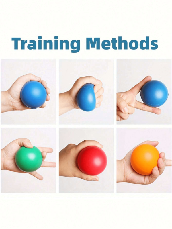 1 指强化握力球，用于手部压力锻炼和缓解压力的玩具（颜色随机）