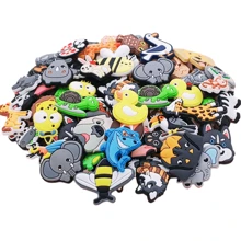 Fun & Creative! 20/30/50PCS Cartoon Animal Shoe Decorations Cartoon Animal Decor Set For Creative Fun