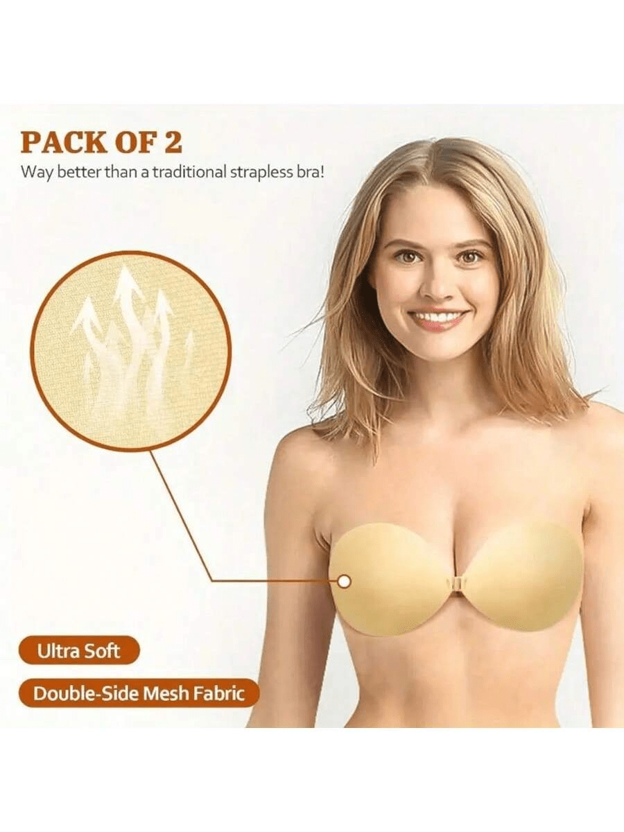 2 confezioni di reggiseni invisibili push up a forma di mango per donne, adatti per abiti da sposa, reggicalze, reggiseni - adatti per reggicalze, abiti, body