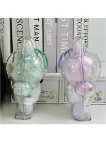 1PC Acrylic Standing Display Case For Labubu 2025 - Dustproof Protective Cover For The Monsters Doll Collectibles, Clear Pendant Holder, Excludes Dolls - Single Pack