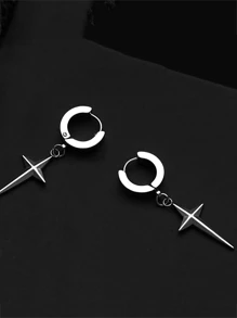 1 Stück Stern-förmige Ohrringe für Männer, modisches und einzigartiges Design, luxuriöse Clip-on Ohrringe geeignet für Frauen, coole Ohrringe