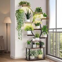 1pc Metal Plant Stand, 10 Tier 63 Inch Multifunctional Plant Stand, Irregularly Curved Planter Display Stand For Home, Patio, Deck Decoration, Suitable For A Wide Range Of Indoor Plants, Multifunctional Plant Stand - Multicolor - View 2