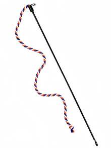 Multi-Color Cat Teaser Stick Toy, Bell Decor Interactive Wand Toy For Cats To Exercise And Play - Multicolor - View 10