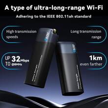 Dongle Wi-Fi HaLow Heltec 915 MHz Puente de red inalámbrico con rango de transmisión de 1 km IEEE 802.11ah Jumper Ethernet inalámbrico
