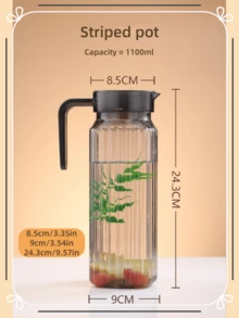 翻盖水瓶，透明亚克力果汁壶，透明饮料容器 - 适用于水、冰茶、柠檬水、果汁、饮料、牛奶、冷泡茶，果汁容器水瓶，透明窄口饮料水瓶，是户外野餐、海滩度假等的理想选择。 - 彩色 - 查看 7