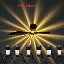 Lumière décorative ambiante à LED solaire en plusieurs pièces, convient pour le balcon, l'extérieur, le jardin, la clôture de la piscine, la décoration. Lampe de nuit étanche à LED multicolore. Un excellent cadeau pour l'été