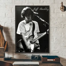1pc Jeff Buckley Singer Poster, High Definition Art Sticker For Wall, Waterproof For Home, Living Room, Bedroom, Bar, Aesthetic Decor, Frameless