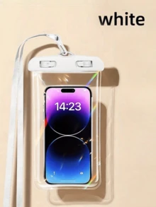 通用防水手机壳，兼容 14、13、12、11 Pro Max、XS Plus，兼容三星 Galaxy S22、S23 及其他 7.0 英寸及以下尺寸的手机，3D 节日主题防水手机壳，兼容苹果手机型号 - 彩色 - 查看 10
