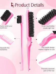 5pcs/Set Unisex Fashionable Mini High Pressure Continuous Spray Bottle, Fine Mist Hydrating Spray Bottle, Travel Cosmetic Sprayer, 8-Claw Massage Brush, Multi-Function Curling Hair Brush, Hair Styling, Hair Stuff, Comb Hair ,Hair Accessories, Hair Styling Kit, Hair Tool Kit, Hairstyling Set