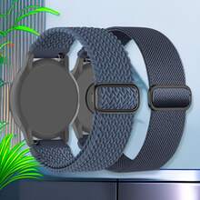 2 Packs 18mm Braided Stretchy Nylon Watch Bands Compatible With Garmin Venu 3S/2S,For Garmin Forerunner 255S/265S Band,Vivoactive 4s/Vivomove 3s/Move3S Watch Band,For HW Watch GT4 GT5 41mm/GT5 Pro 42mm Band,For Fossil GEN6 42mm/Women's Sport Watch Band,Quick Release Loop Elastic Strap For Women Men