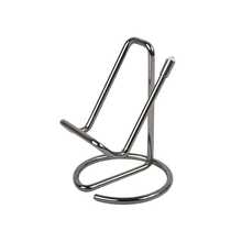 1 pieza Soporte lineal de metal para teléfono móvil, soporte de escritorio simple para lectura y exhibición, soporte para tarjetas de visita