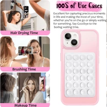 Set de 7 piezas Funda de teléfono de silicona con succión, agarre de teléfono adhesivo antideslizante para teléfonos celulares, soporte de teléfono con ventosa de silicona, soporte de agarre fuerte para selfies y videos (color aleatorio)