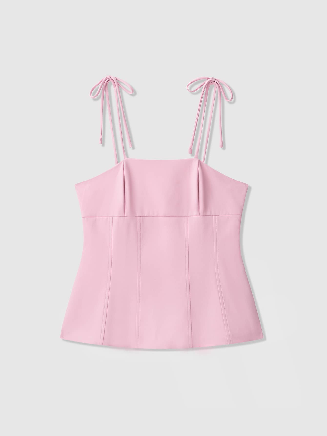 Women's Solid Color Fashion Bow Decor Camisole Top