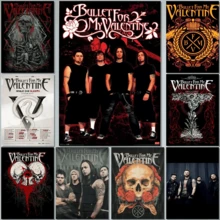 1pc /3pcsWall Arts Posters Optional Frame Modern Singer Bullet For My Valentine X Canvas Wall Art Modern Family Bedroom Decoration Poster Contemporary Room Decor - Multicolor - View 3