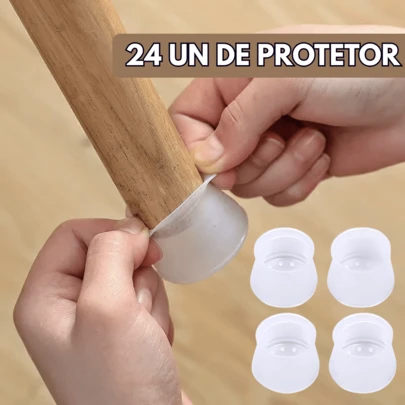 Kit Protetor Para Pé Da Mesa E Cadeira De Silicone Resistente - Escolha Seu Kit