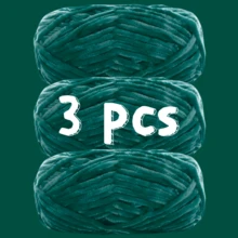 3pcs/Set 6mm Thick Velvet Chenille Yarn, 100% Polyester Fiber Yarn/Soft & Delicate, Suitable For Crochet Knitting Sweaters, Coats, Slippers, Hats And DIY Handicrafts - Multicolor - View 33