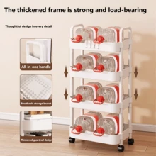 Children's Multi-Purpose Five-Layer Plastic Storage Rack From Toy Storage To School Supplies Organization Baby Growth Storage Rack Home Space Saving Artifact