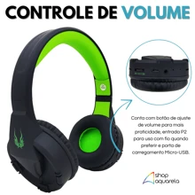 Fone de Ouvido Bluetooth Headset Sem Fio com Microfone Super Confortável Anti-Ruído