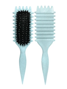 1 Pc Curl Defining Brush, Curl Brush, Curl Brush For Curly Hair, Curly Hair Brush For Combing And Shaping Men's And Women's Curls To Reduce Pulling And Curl Separation, Hair Brush, Comb, Hair Tools, Hair Products And Accessories For Barber Salon Beauty Travel Essentials,Back To School,Travel Holiday Essentials,Hair Accessories For Women - Multicolor - View 10