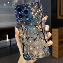 Glow In The Dark Butterfly Phone Case For  Galaxy A06 A16 A55 A54 5G A52 A53 A14 A34 A15 A35 S21 FE S25 S22 S23 S24 Ultra - 1_Blue - 查看 6