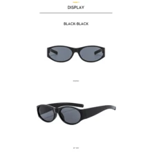 Retro Small Oval Frame Sunglasses Women Fashion  Glasses Fashion Men Shades Eyewear UV400 Oculos De Sol - C4_黃色 - 查看 2