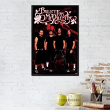 1pc /3pcsWall Arts Posters Optional Frame Modern Singer Bullet For My Valentine X Canvas Wall Art Modern Family Bedroom Decoration Poster Contemporary Room Decor - Multicolor - View 44