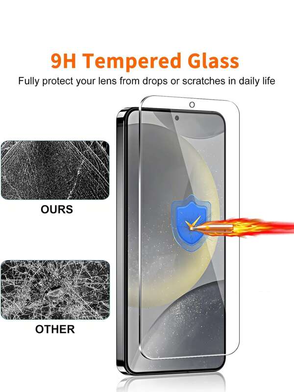5pcs High-Definition Shatter-Proof Tempered Glass Screen Protector