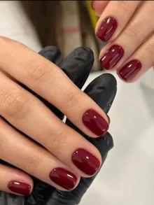 576pcs Short Square Press-On Nail Stickers, 24 Colors Soft Gel Nail Strips, Suitable For DIY Fake Nails, Minimalist & Versatile, 15 Sizes, For Women Nail Supplies - Multicolor - View 5