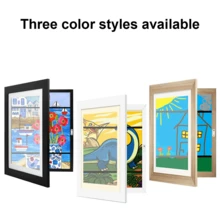 2pcs  A4 Art Display Frame Photo Picture Crafts Poster Storage Frames Drawing - White 2 - View 7
