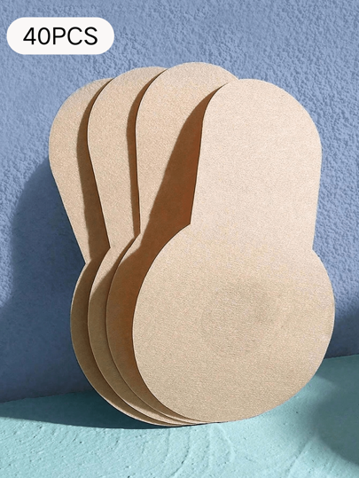 40Pcs Disposable Lifting Breast Stickers, 10cm, Non-Woven Breast Stickers, Summer Breast Stickers, Suitable For The Wearer, Anti-Sagging-Sizes Fit A B C Cups