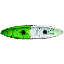 Danolapsi Fishing Kayaks,Hard Shell Recreational Ocean Kayak Boat,12.14FT Sit On Top Kayak For 2-3 Person Adults With Paddle & Comfortable Seat,Capacity Of 600LBS - Green - View 4