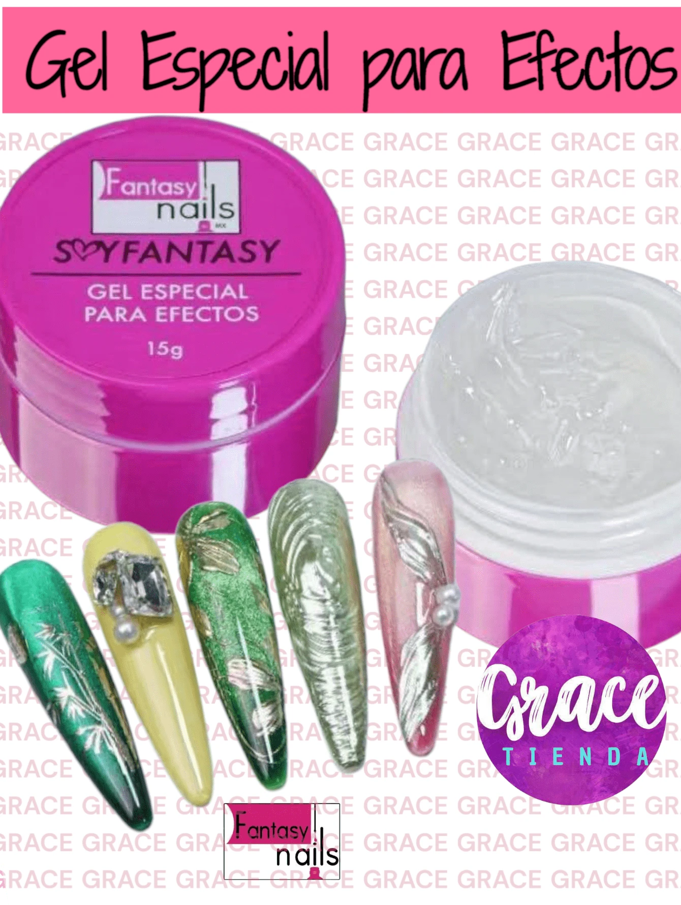 Nail Glue & Adhesive - Pink - View 1