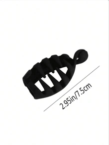 1pc/3pcs Banana Clip Vertical Clip Twist Clip High Ponytail Simple And Elegant Valentine's Day Halloween Fixed Artifact Summer Small Hair Volume Less Vertical Hairpin Claw Clip