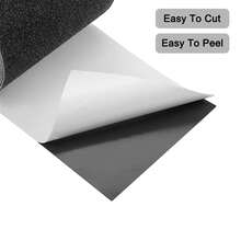 1 Pieza Cinta Tira Antideslizante 5cmx10m,80 Granos Cinta de Tracción Antideslizante Profesional PVC,Negra, Impermeable,Adecuado para baños, escaleras, entradas de ascensores, piscinas, etc - Negro - Ver 4
