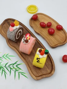 1/Pc Khay gỗ sáng tạo, Khay bánh mì gỗ hồng sắc, Khay sushi, Khay trái cây, Khay trái cây bất đối xứng, Khay đồ ăn nhẹ, Khay đựng đồ ăn, Khay trang trí bàn, Thích hợp cho món tráng miệng, đồ ăn nhẹ, bánh ngọt, bánh mì, Trà chiều, Giáng sinh, Halloween, Ngày của Cha, Lễ Tạ ơn, Đám cưới, Sinh nhật, Tiệc tùng, Ẩm thực. Thích hợp cho Gia đình, Ngoài trời, Nhà bếp, Phòng khách, Khách sạn, Phụ kiện nhà bếp, Dụng cụ nhà bếp, Khay, Khay gỗ, Quà tặng Halloween - màu nâu - Xem 6