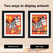 2pcs  A4 Art Display Frame Photo Picture Crafts Poster Storage Frames Drawing - Black 2 - View 8
