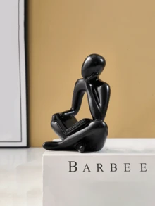 创意抽象阅读人物雕像，精美树脂工艺，适合书桌、客厅、书架、床头柜装饰。是返校、聚会、朋友、家人和老师的理想礼物。 - 彩色 - 查看 2