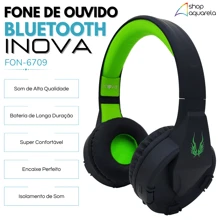 Fone de Ouvido Bluetooth Headset Sem Fio com Microfone Super Confortável Anti-Ruído