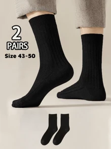 2/5/10Pairs Men's Black Classic Sweat-Wicking Moisture-Absorbing Business And Sports Color-Matching Dress Crew Socks, Suitable For Daily Wear With Leather Shoes Or Sports Shoes,Summer, Fall