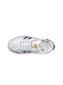 Adidas Samba 青少年运动鞋青少年足球鞋经典款 IH5580 - 白色/藍色 - 查看 2