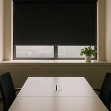 Translucent Roller Blind, Plain Roller Blind - Easy Wall Or Ceiling Mounting, Various Colors, Free 24/48h Delivery To The Iberian Peninsula - màu đen - Xem 2