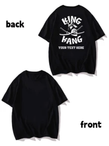 تي شيرت رجالي كاجوال رياضي مخصص للمقاسات الكبيرة، أسود، قصير الأكمام للصيف، ملابس علوية تي شيرت رجالي مخصص كبير الحجم للصيف، قصير الأكمام، قم بتحميل صورتك/صديقك/حيوانك الأليف/علم، تخصيص عيد الميلاد/عيد الأب/المناسبات، زي فريق مخصص للخارج، تي شيرت رجالي ذو رقبة دائرية مخصص للمقاسات الكبيرة، هدية للأعياد، هدية عيد ميلاد، تي شيرت رجالي كبير الحجم، تخصيص نص تي شيرت كبير الحجم، تي شيرت رجالي أسود للصيف - الأسود - مشاهدة 3