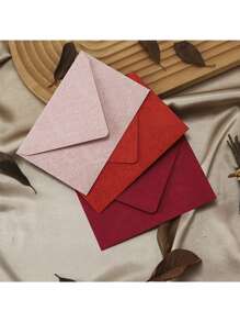 16 piezas, juego de papelería con sobre de textura simple, sobre de oficina de uso múltiple a la moda, sobre para invitación de boda, día de San Valentín, confesión, tarjeta de regalo de Año Nuevo para amigos, invitación a fiesta de Navidad, sobre de bendición de regalo, sobre para bendición manuscrita de aniversario