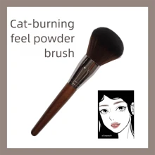 2 pennelli grandi e morbidi per cipria, super morbidi e pratici per fard e cipria